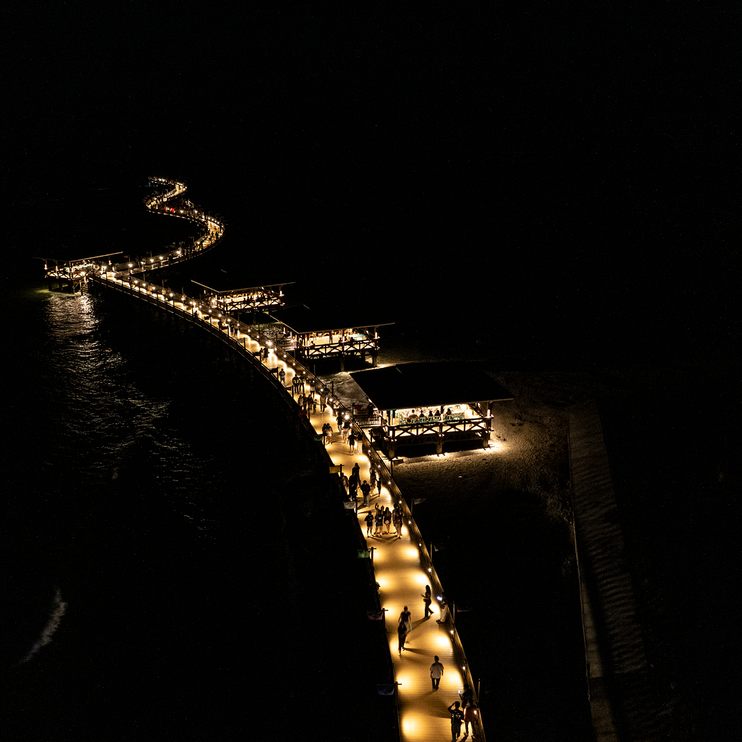 Sabang Boardwalk - Philippines Lightgraphix Creative Lighting Solutions