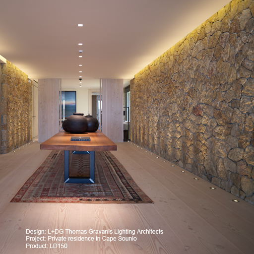 Private residence in Cape Sounio Lightgraphix Creative Lighting Solutions