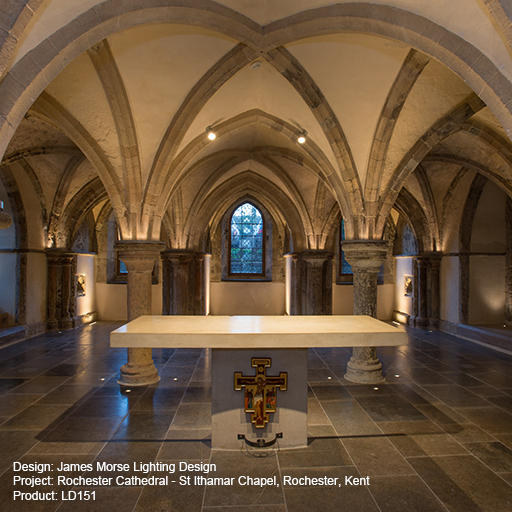 Rochester Cathedral - St Ithamar Chapel Lightgraphix Creative Lighting Solutions