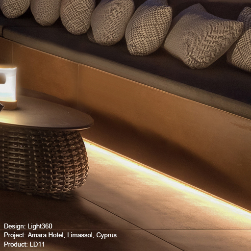 Amara Hotel. Limassol, Cyprus Lightgraphix Creative Lighting Solutions