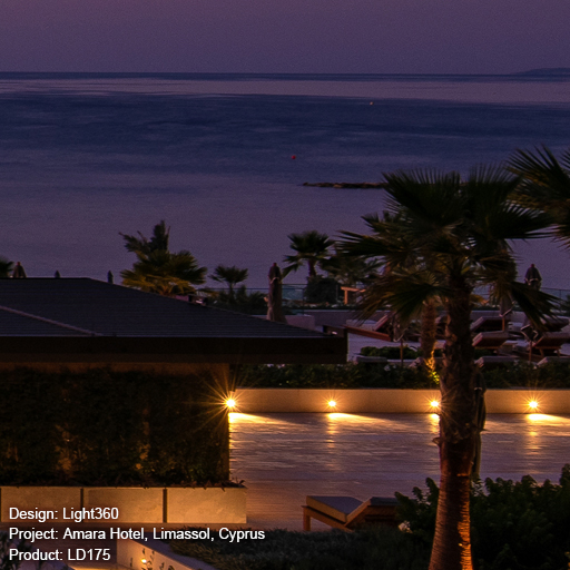 Amara Hotel. Limassol, Cyprus Lightgraphix Creative Lighting Solutions