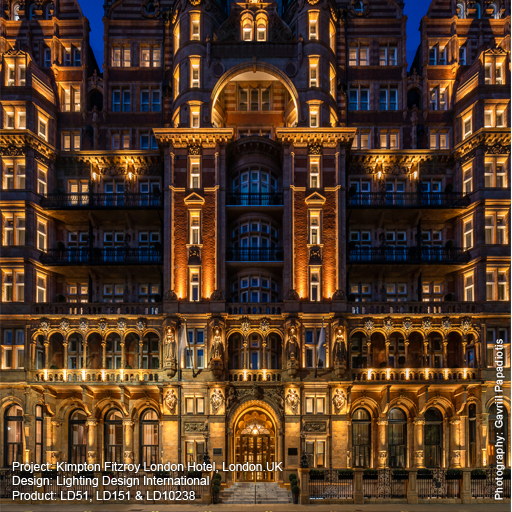 Kimpton Fitzroy Hotel London Lightgraphix Creative Lighting Solutions