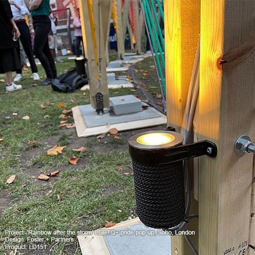 'Rainbow after the storm' LGBTQ+ pride pop-up, Soho, London Lightgraphix Creative Lighting Solutions