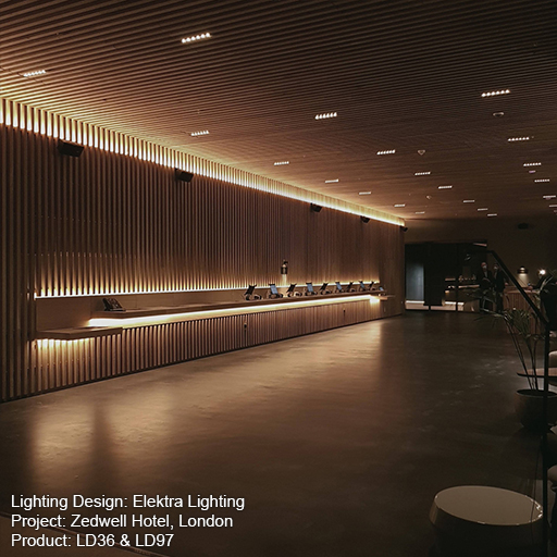 Zedwell Hotel, London Lightgraphix Creative Lighting Solutions
